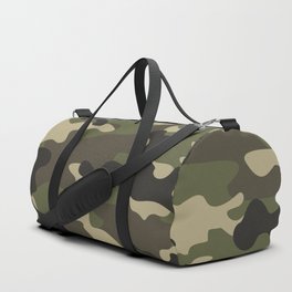 vintage military camouflage Duffle Bag