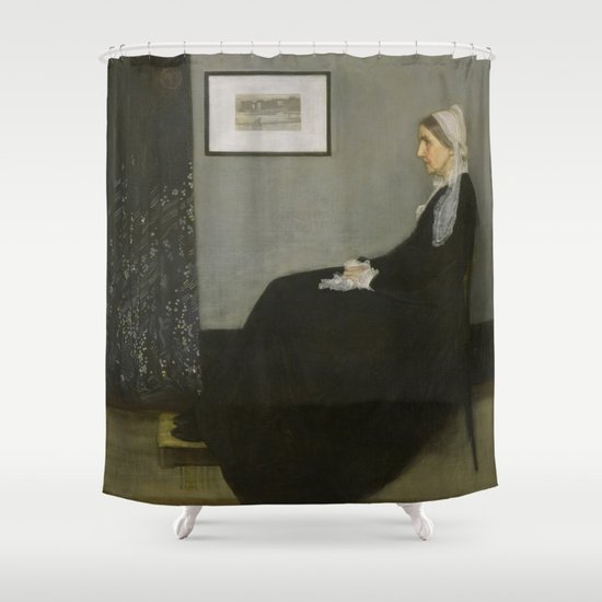 Whistlers Mother Oil Painting By James Mcneill Whistler Shower