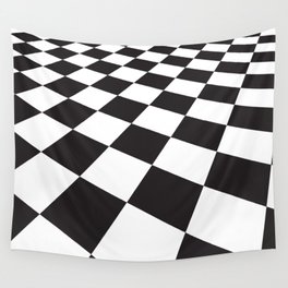Checkered perspectives. Wall Tapestry