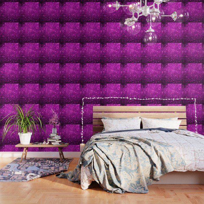 Sparkling Purple Glitter Wallpaper By Fairychamber Society6