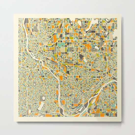 Twin Cities MAP Metal Print