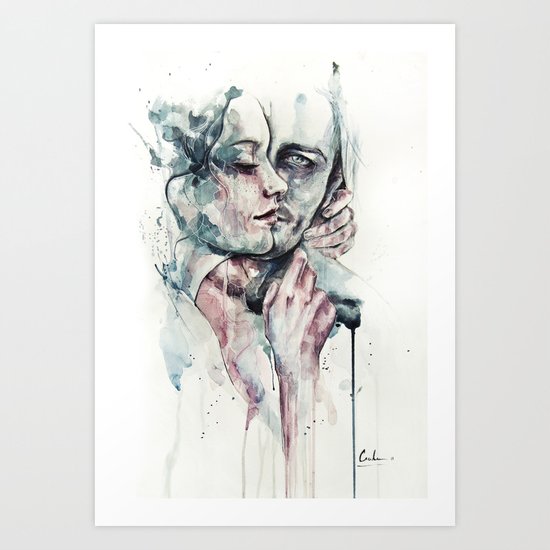 forever yours freckles Art Print