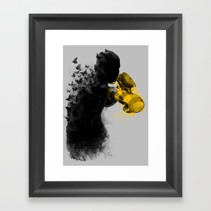 Float Like Butterflies Sting Like A Bee Framed Art Print By Rezamaulana Society6