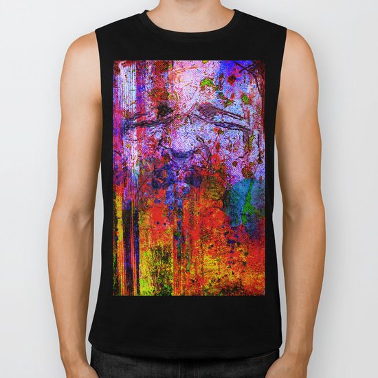 portrait abstrait Biker Tank