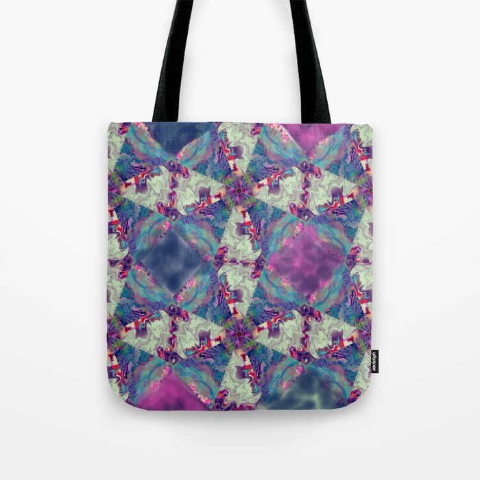 Purple Kaleidoscope Tote Bag