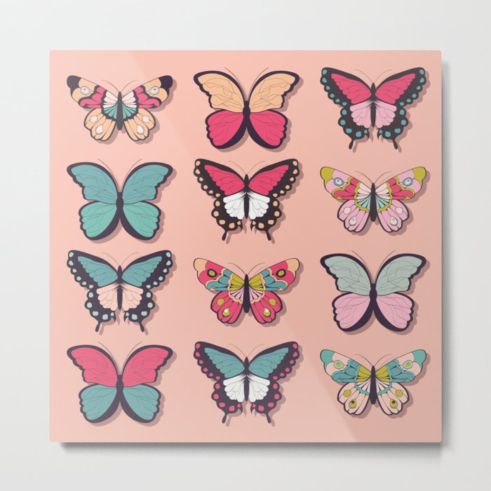 Butterflies collection 03 Metal Print