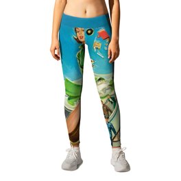 Life of the modern girl humorous female girls rule portrait Leggings | Garters, Girlsrule, Independence, Painting, Girlpower, Glassceiling, Pin Up, Humorous, Liberation, Mothers 