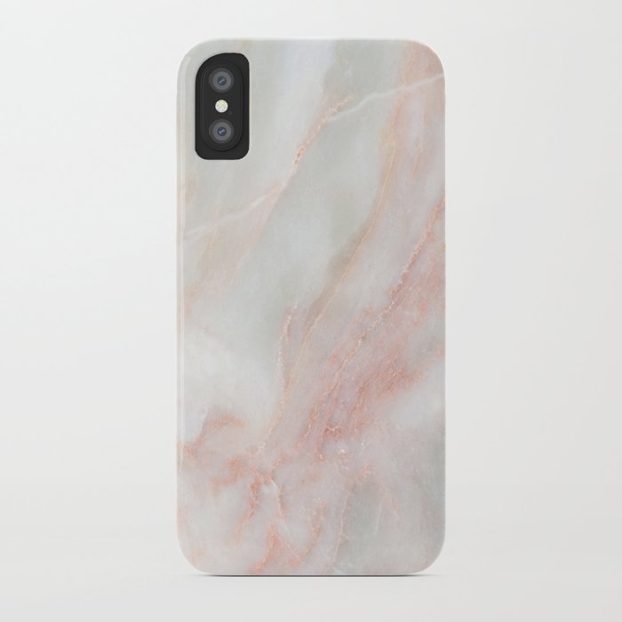 softest blush pink marble iphone case
