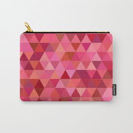 Rose Colored Triangles 3 Carry-All Pouch