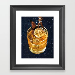Space Date Framed Art Print