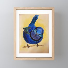 colorful bird Framed Mini Art Print
