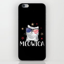 Meowica Cute American Cat iPhone Skin