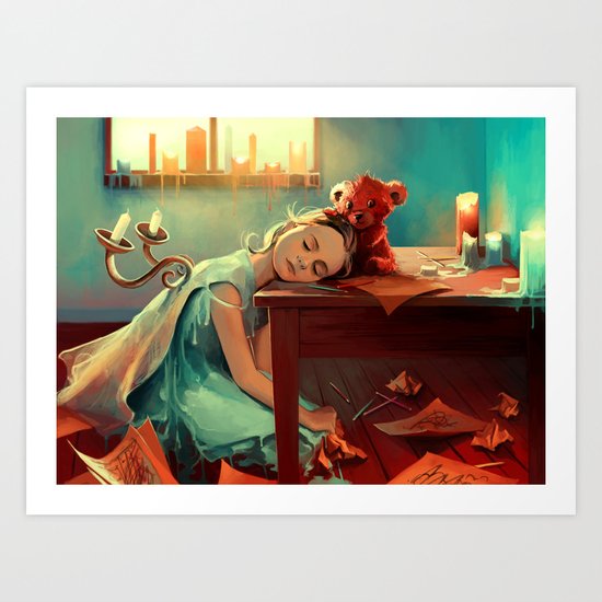 When she was six Art Print