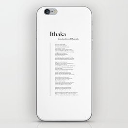 Ithaka by Konstantinos P. Kavafis iPhone Skin