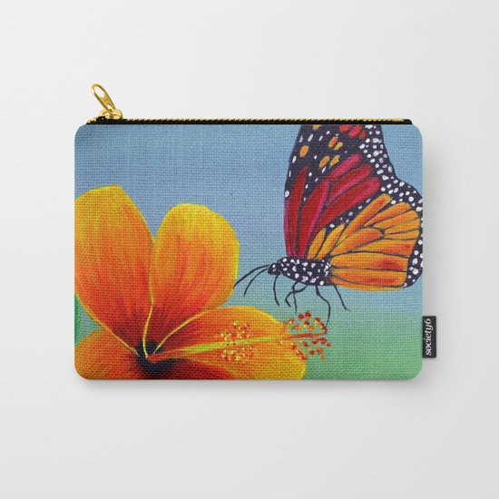 Lily with Butterfly Carry-All Pouch