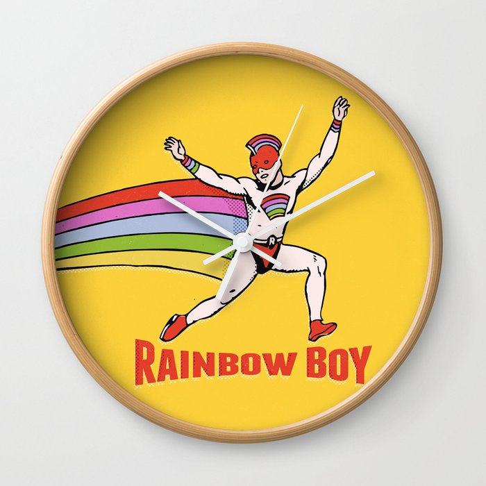 Rainbow Boy  Wall Clock