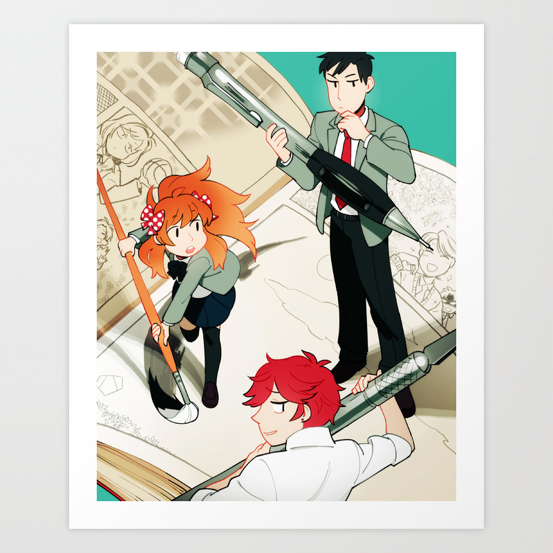 Gekkan Shoujo Nozaki Kun Art Print By Mrbluesky Society6 Gekkan Shoujo Nozaki Kun Art Print By Mrbluesky Society6