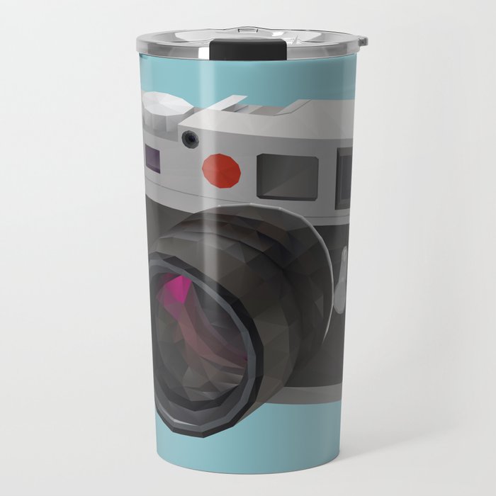 Leica M9 Camera polygon art Travel Mug