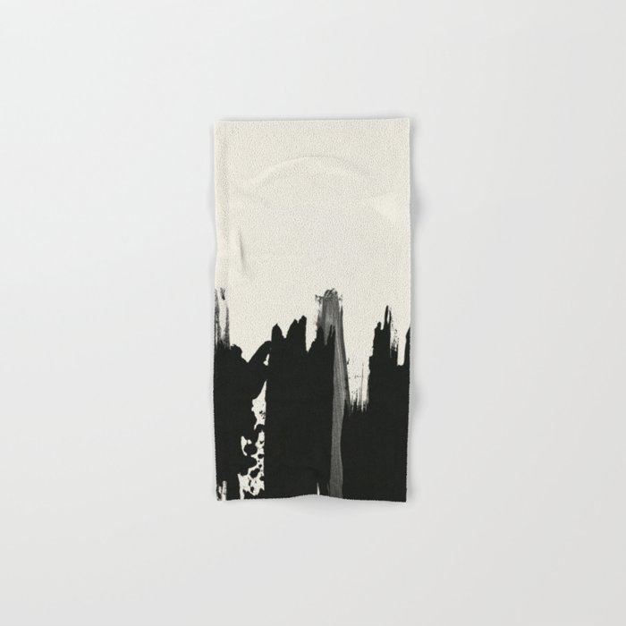 Black Paint Layers Hand & Bath Towel