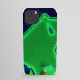 Proffer Ruminatively 3d cubes gradient, many dots, atomic, extruded, colorful dots, unclear and windy lime and navy shapes hovering over  slope iPhone Case