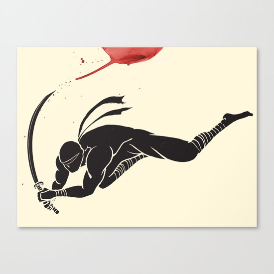 Ninja! Heads will roll! Canvas Print