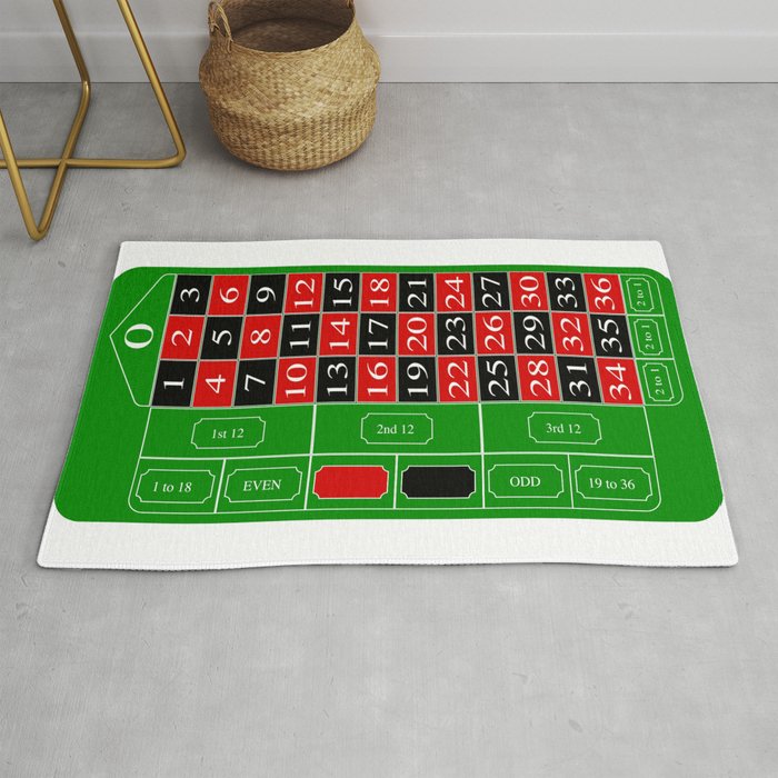 Roulette Table Rug