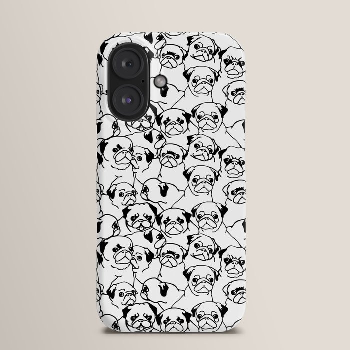 iPhone・スマホケース Society6 Pug Squat by Huebucket Pug Squat iPhone Case by Huebucket | Society6