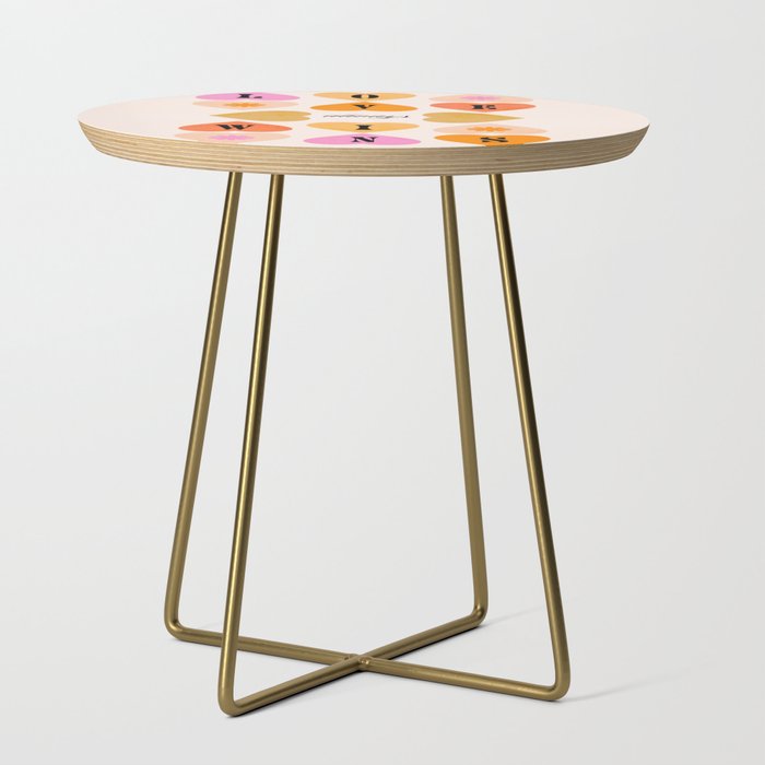 Love always wins - Earthy, peachy and pink Side Table