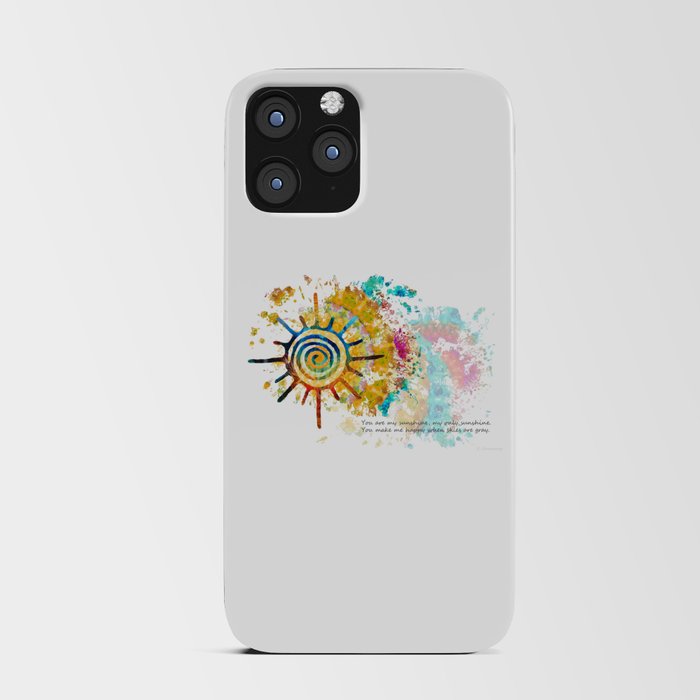 My Sunshine Romantic Sun Symbol Art iPhone Card Case