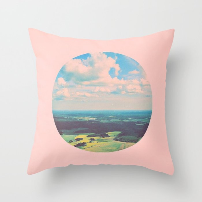Earthy Pink Throw Pillow