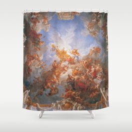 Greek Mythology Renaissance Print, Apotheosis of Hercules Shower Curtain