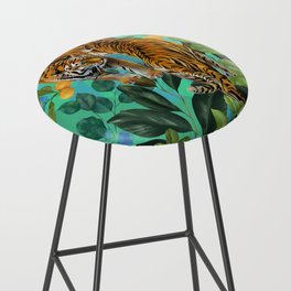 two tigers in the woods Bar Stool