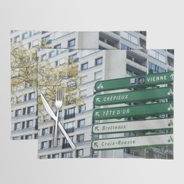 Bicycle love | Cycling paths for bike lovers in Lyon | Viarhona sign, Rhone Cycle Route Placemat