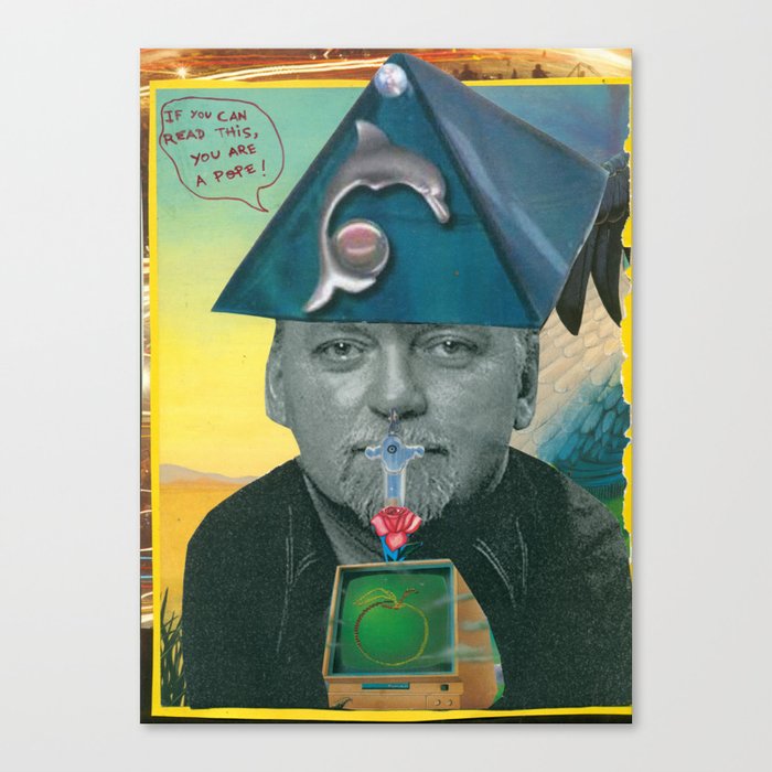 RAW Pope (Robert Anton Wilson) Canvas Print