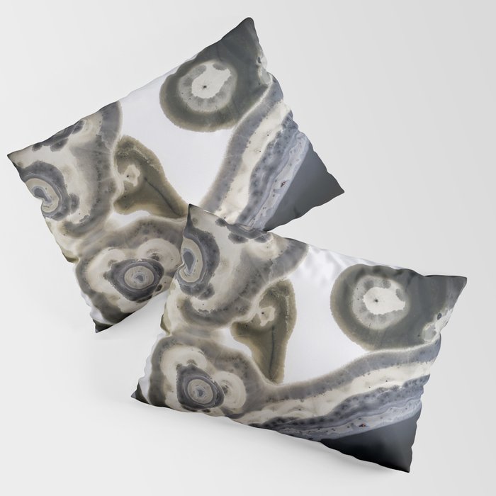 MACRO winter ice structure Pillow Sham