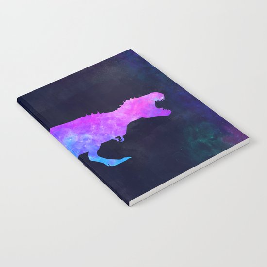 T Rex In Space Dinosaur Graphic Art Watercolor Canvas