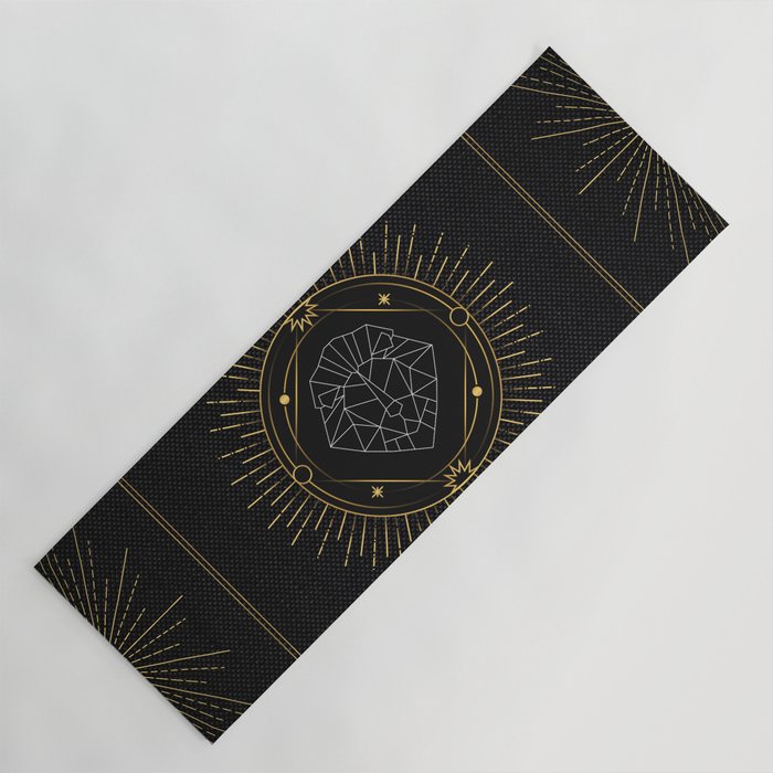 Tarot geometric #6: Lion Yoga Mat