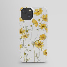 Yellow Cosmos Flowers iPhone Case