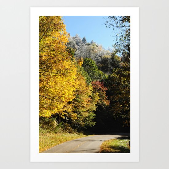 Down this road Art Print