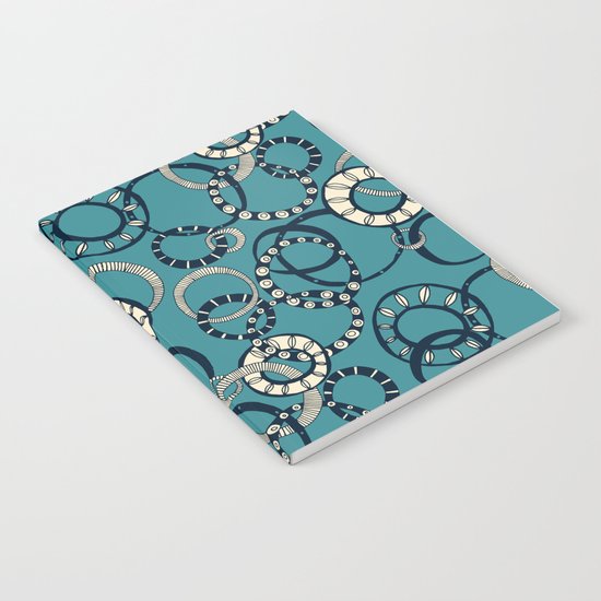 Honolulu hoopla blue Notebook