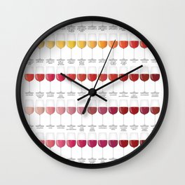 The Color Of Wine Wall Clock