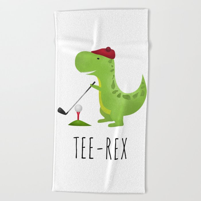 Tee-Rex Beach Towel