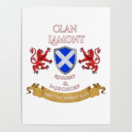 Lamont Scottish Clan Middle Ages Mischief Poster