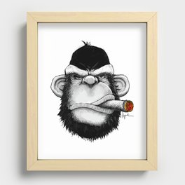 Cigar Monkey Recessed Framed Print