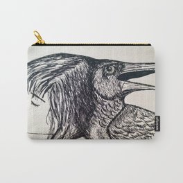 Feathered Hair Carry-All Pouch