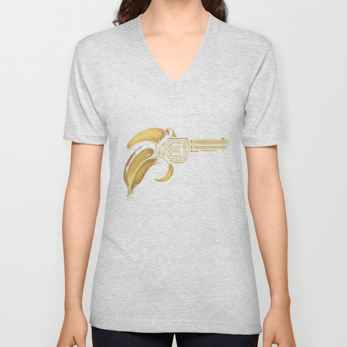 Banana Gun V Neck T Shirt