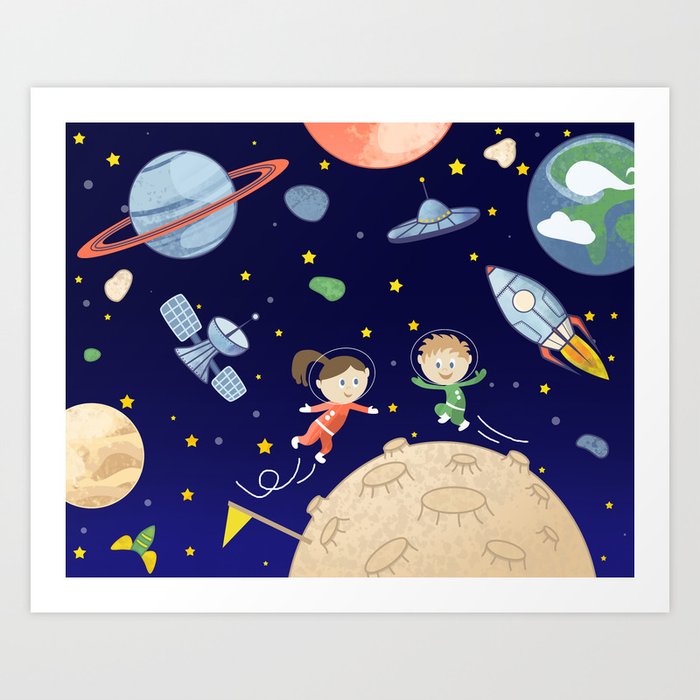 astronaut art for kids