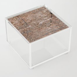 Large worn out brick wall background with large cracks Acrylic Box