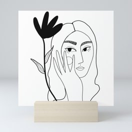 Girl doodle  Mini Art Print