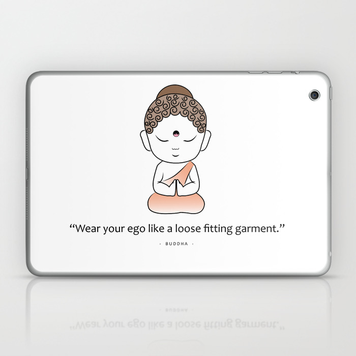 Cute Little Buddha With Inspiring Quote Laptop Ipad Skin By Shawlinmohd Society6